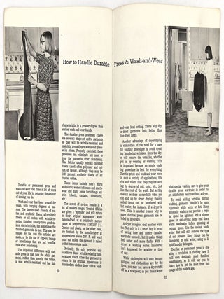 "The Bride's Guide to Home Laundry" and "Liberty from Ironing: Facts About Permanent Press"