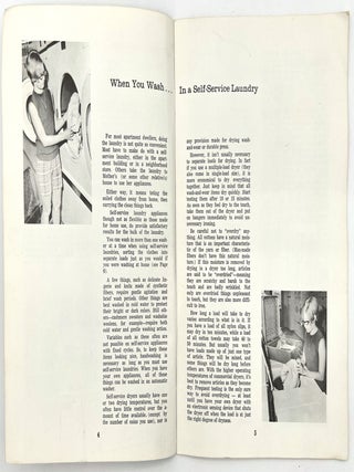 "The Bride's Guide to Home Laundry" and "Liberty from Ironing: Facts About Permanent Press"