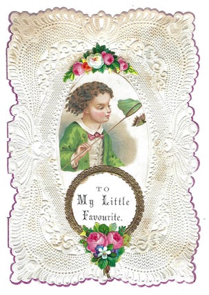 Item #22003774 "To My Little Favourite" - Lace Paper Valentine - Butterfly Hunter