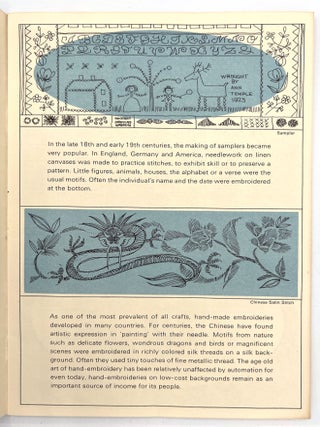 "The Embroidery Story" and "The Lace Story"