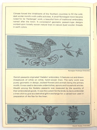 "The Embroidery Story" and "The Lace Story"