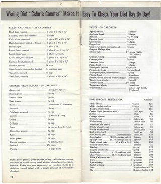Group of Eight (8) Items Related to Women's Weight Loss and Dieting in the United States, 1939-c.1970