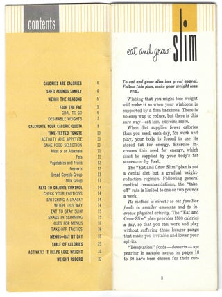 Group of Eight (8) Items Related to Women's Weight Loss and Dieting in the United States, 1939-c.1970