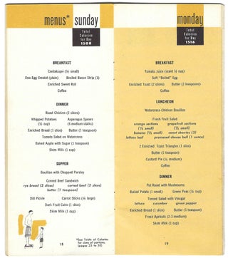 Group of Eight (8) Items Related to Women's Weight Loss and Dieting in the United States, 1939-c.1970