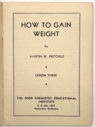 How to Gain Weight