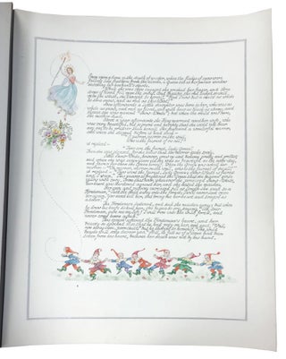 Fine Watercolor Pen & Ink -Snow White and the Seven Dwarfs