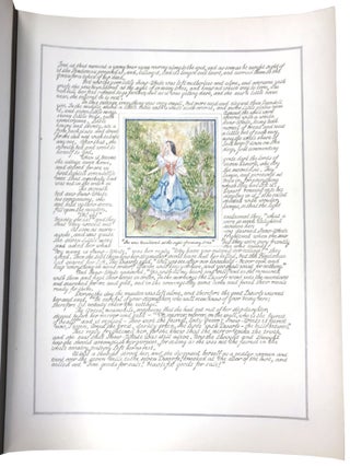 Fine Watercolor Pen & Ink -Snow White and the Seven Dwarfs