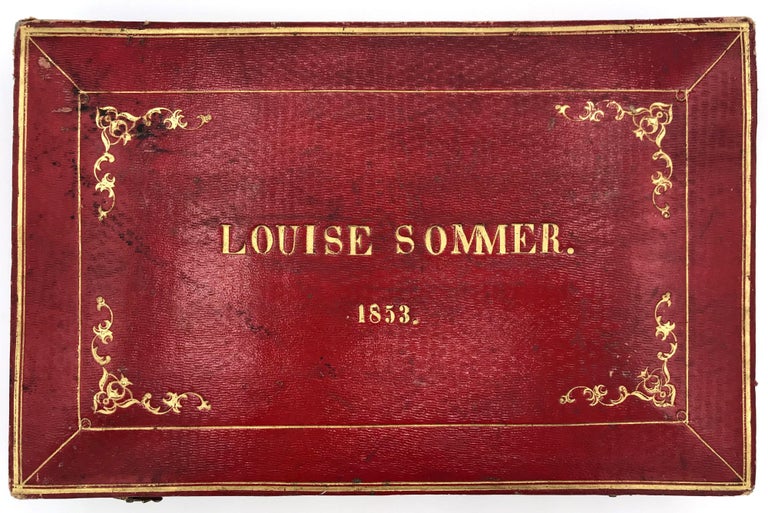 Item #22004699 Gilt Morocco Glove Box of Louise Sommer. Joseph Sommer.