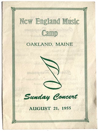 New England Music Camp Ephemera