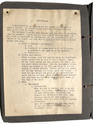 Instructional Sewing Manual with Samples