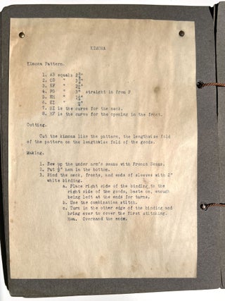 Instructional Sewing Manual with Samples