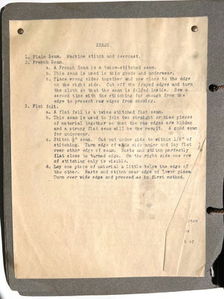 Instructional Sewing Manual with Samples