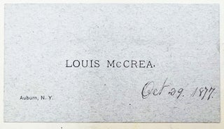 Commonplace Book of Louis McCrea