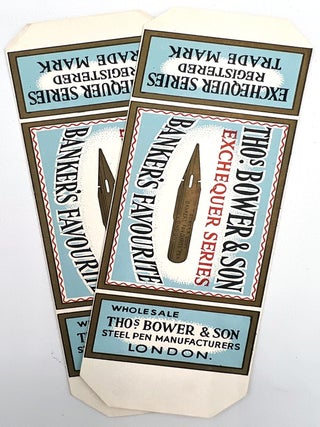 Collection of Edwardian Pen Nib Labels and Advertising Ephemera