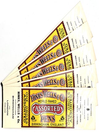 Collection of Edwardian Pen Nib Labels and Advertising Ephemera