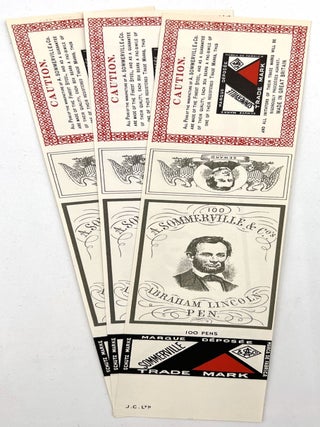 Collection of Edwardian Pen Nib Labels and Advertising Ephemera