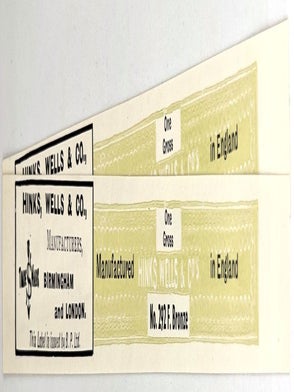 Collection of Edwardian Pen Nib Labels and Advertising Ephemera