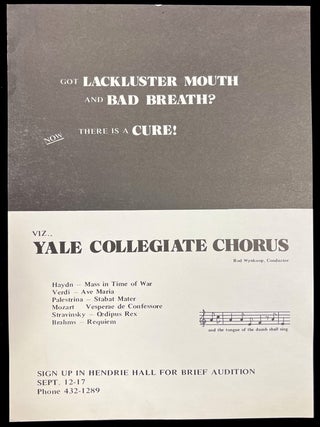 Collection of Ninety-Three (93) Posters Promoting Social Justice, Arts and Culture Events at Yale in the Early- to Mid-1970s