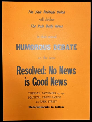 Collection of Ninety-Three (93) Posters Promoting Social Justice, Arts and Culture Events at Yale in the Early- to Mid-1970s