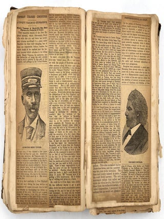 Item #22007284 Album of Newspaper Clippings -- Showing Life, Interests, and Passions of a Young...