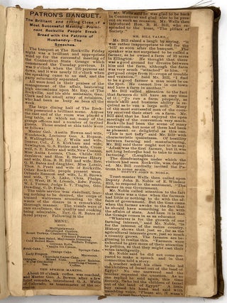 Album of Newspaper Clippings -- Showing Life, Interests, and Passions of a Young Woman in Rural Connecticut in the 1880s