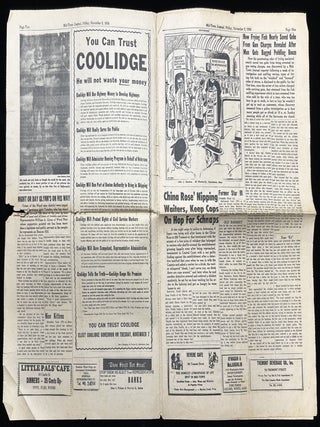 "GIRL PEDDLES LOVE ON FLY" -- Four (4) Issues of the Scandal Sheet "Mid-Town Journal", 1950-1953