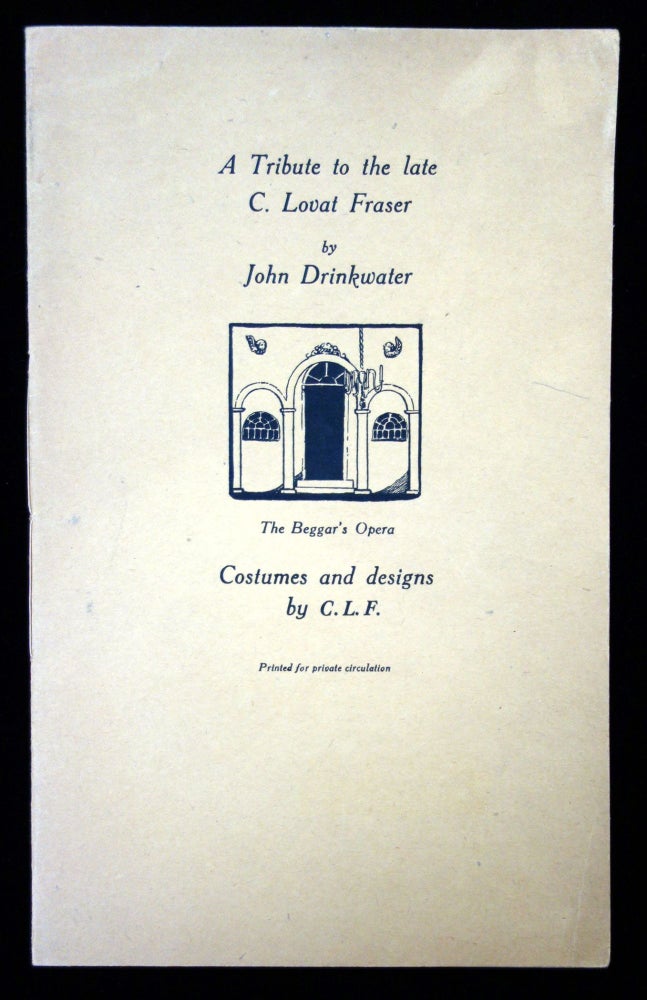 Item #22018405 A Tribute to the late C. Lovat Fraser by John Drinkwater Prospectus