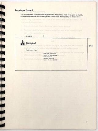 "Business Communications" -- Disneyland Employee Training Handbook (Disney Proper...)