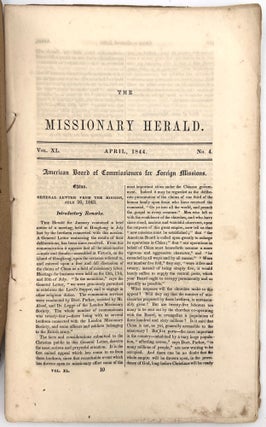 The Missionary Herald Vol. XL, Nos. 4, 6, and 7