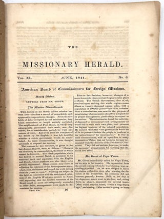 The Missionary Herald Vol. XL, Nos. 4, 6, and 7