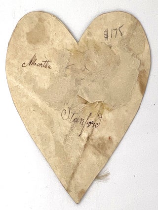 Heart-shaped Decorated Paper Token of Affection with Blonde Hair