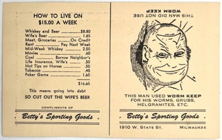 Item #23000236 Printed Advertising Card for Betty's Sporting Goods
