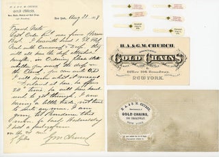 Item #23000311 Ephemera Relating to H. A. & G.M. Church - Manufacturers of gold Chains, Bars,...