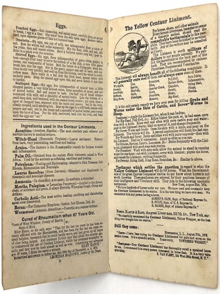 Housekeeper's Receipt Book -- Advertising Family Medicines to Homemakers