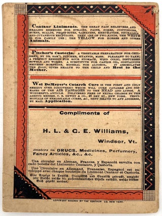 Housekeeper's Receipt Book -- Advertising Family Medicines to Homemakers