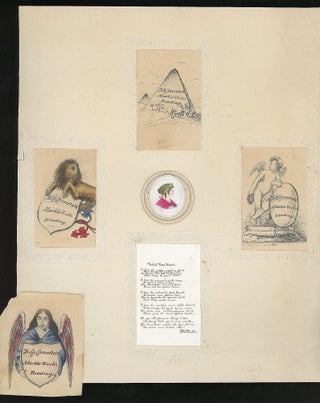 Item #230003412 Pencil & Watercolor Sketches Promoting F. S. Streeter Marble Works, Reading PA