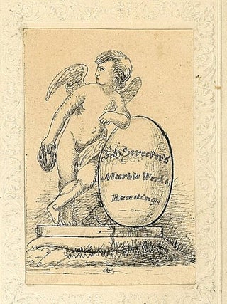 Pencil & Watercolor Sketches Promoting F. S. Streeter Marble Works, Reading PA