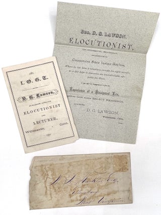 Item #23000411 Ephemera Promoting Scottish Elocutionist and Lecturer Bro. D.G. Lawson Voluntarily...