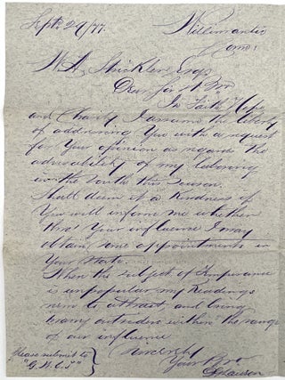 Ephemera Promoting Scottish Elocutionist and Lecturer Bro. D.G. Lawson Voluntarily inmate at CT Insane Asylum to overcome appetite for Rum