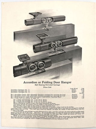 Accordion or Folding Door Hangers