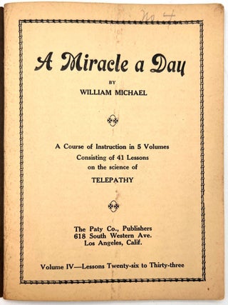 A Miracle a Day -- Vol. IV
