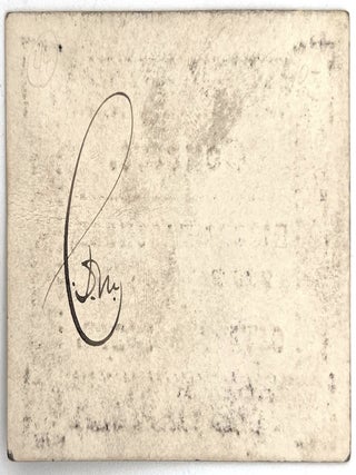 Engraved Concert Ticket -- "Misses Macomber" and "Covert & Dodge"