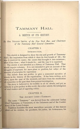 Tammany Hall Souvenir of the Inauguration of Cleveland and Stevenson