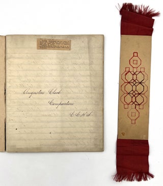 Item #23000764 Composition Book of Augustus W. Clark (1849-1932) -- Entries on Women's Suffrage,...