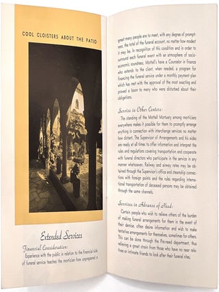 Brochure Promoting the J.J. Mottell Mortuary and Tourism Interests in Long Beach, California