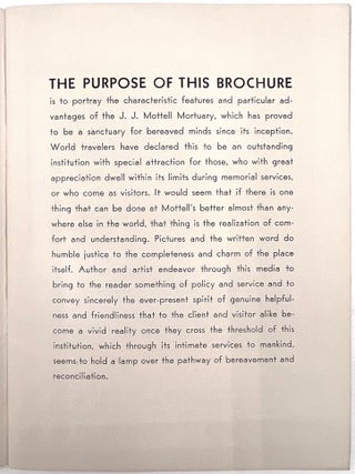 Brochure Promoting the J.J. Mottell Mortuary and Tourism Interests in Long Beach, California
