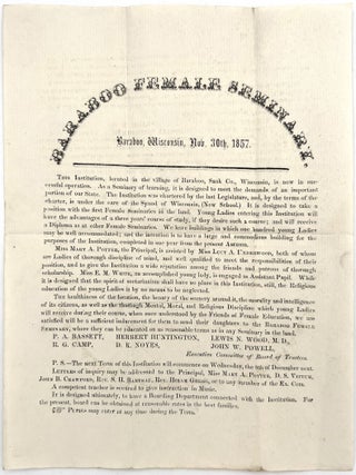 Item #23000783 Baraboo Female Seminary