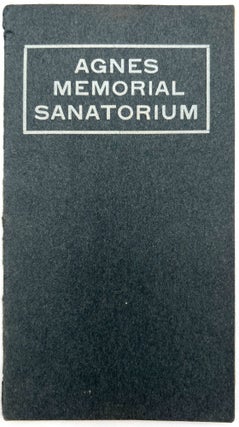 Item #23000833 Agnes Memorial Sanatorium -- Personal Health Record Book of Ms. Greenough Gregory