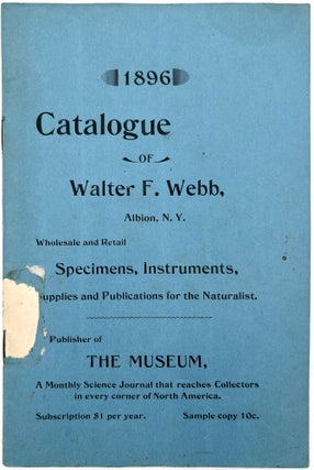 Item #23000917 Taxidermy, Minerals, and Shell Catalogue of Walter F. Webb for the Year 1896