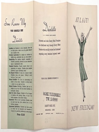 Feminine Hygiene Advertising Ephemera by Dainty Maid Inc.